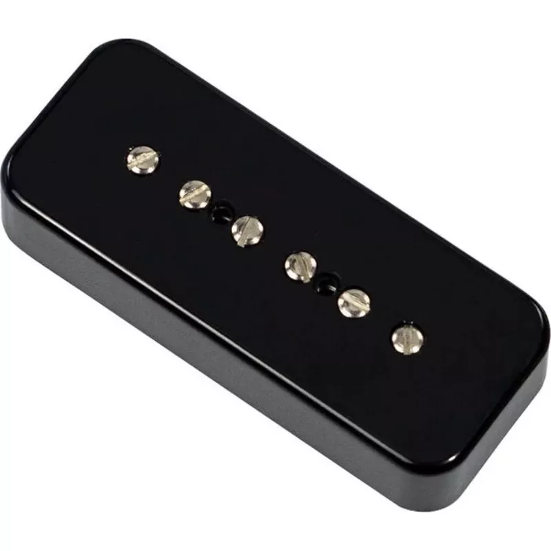 ’56 Quiet Coil P-90 Soapbar PickupBridge, Cover Color : Black Soapbar