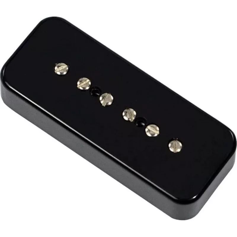 ’56 Quiet Coil P-90 Soapbar PickupNeck, Cover Color : Black Soapbar