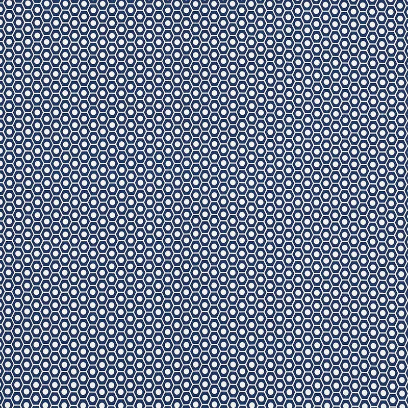 Schumacher Fabric Queen B Ii Navy 176564